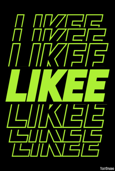 Likee Text effect