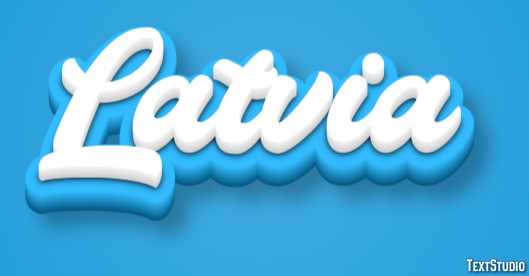 Latvia Text effect
