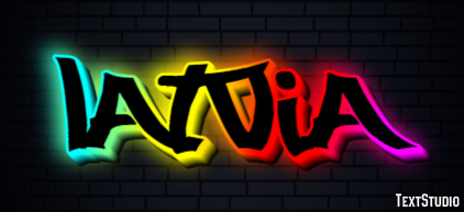 Latvia Text Effect