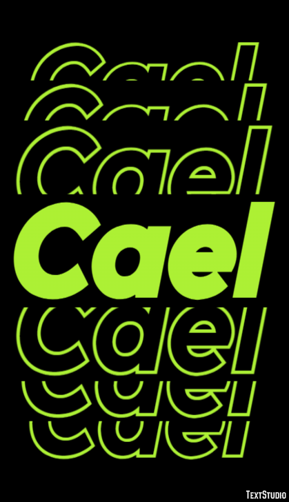 Cael Effetto testo