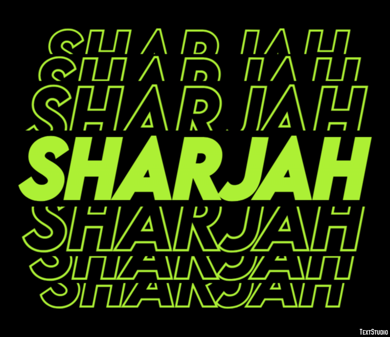 Sharjah Efekt tekstowy