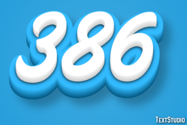 386 Texteffekt