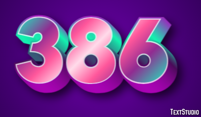 386 Texteffekt