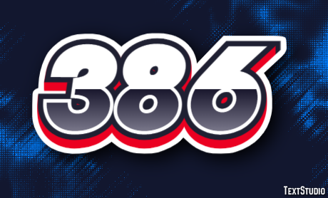 386 Texteffekt