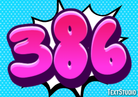 386 Texteffekt