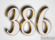 386 Texteffekt