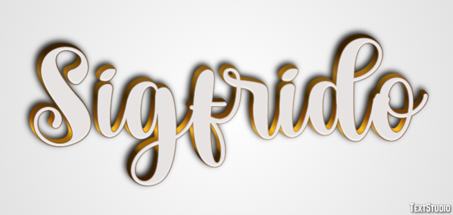 Sigfrido Effetto testo
