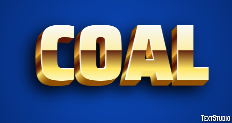 Coal Text Effect