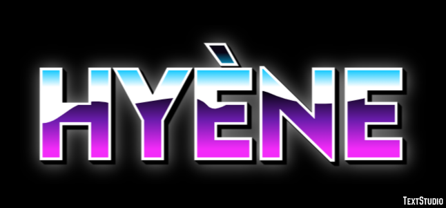 Hyène Efecto de Texto