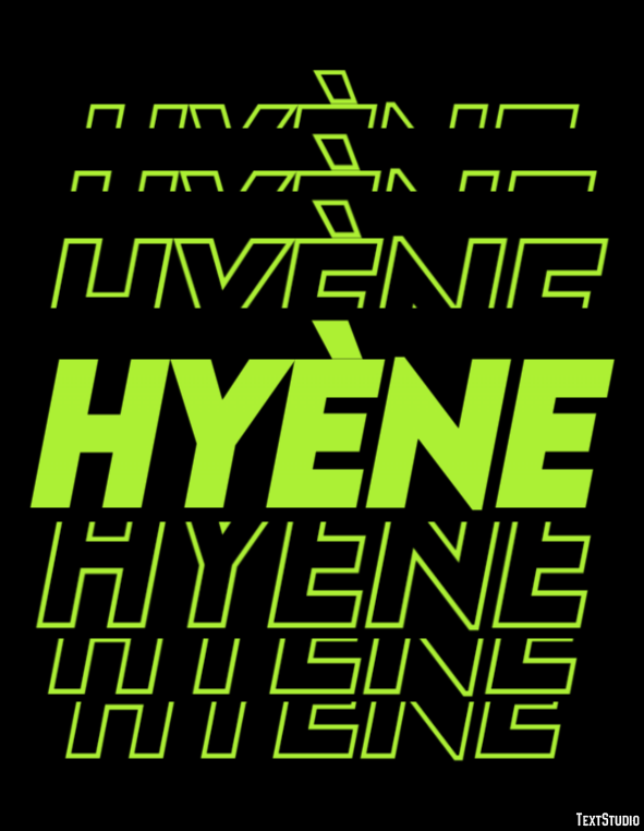 Hyène Efecto de Texto