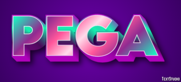 Pega Efeito de texto