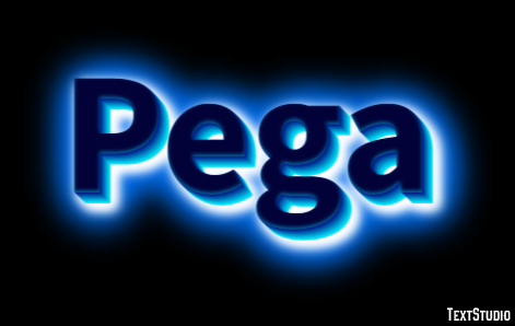 Pega Efeito de texto