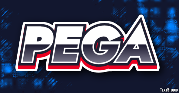 Pega Efeito de texto