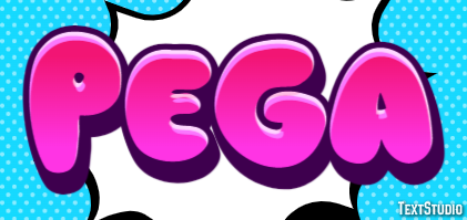 Pega Efeito de texto