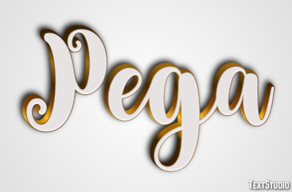 Pega Efeito de texto