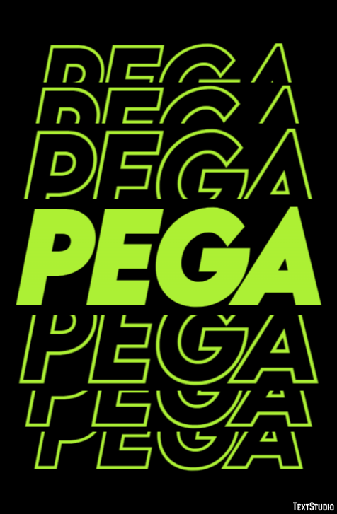Pega Efeito de texto