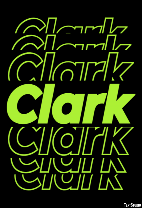 Clark テキスト効果