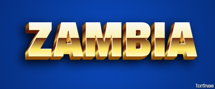 Zambia Efecto de Texto