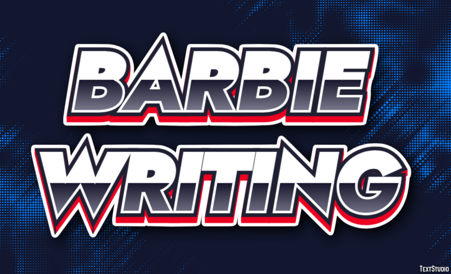 Barbie Writing Texteffekt