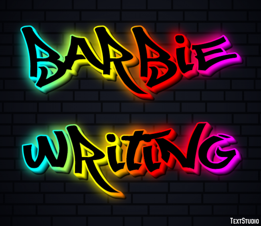 Barbie Writing Tekst Effect