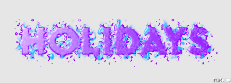 Holidays Text Effect