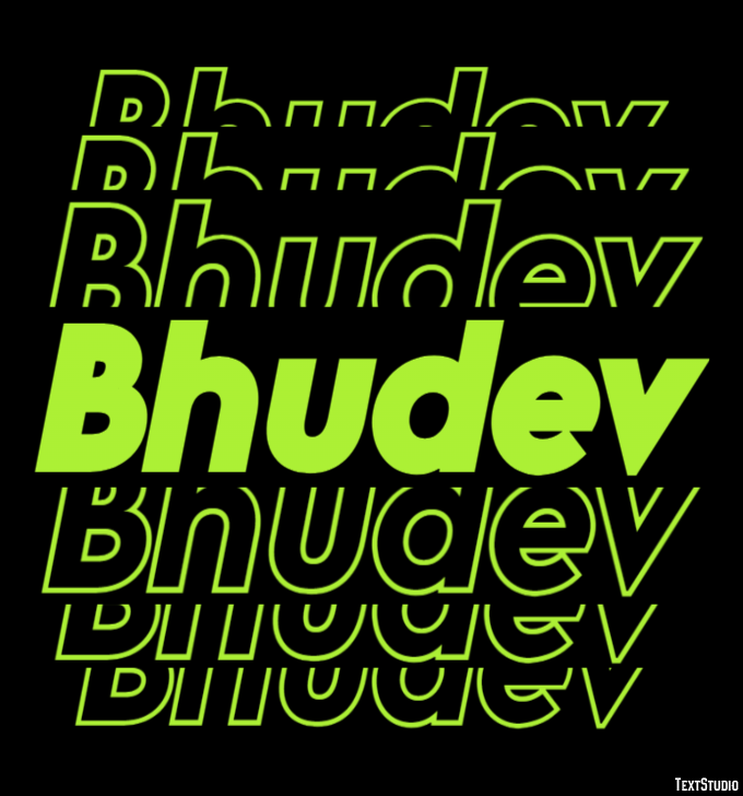 Bhudev Text Effect