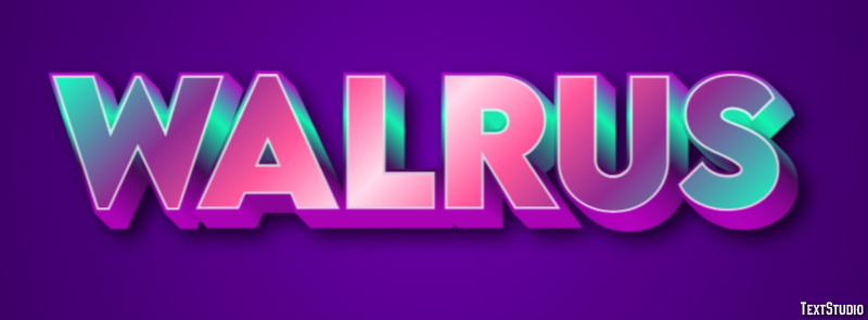 Walrus Text Effect