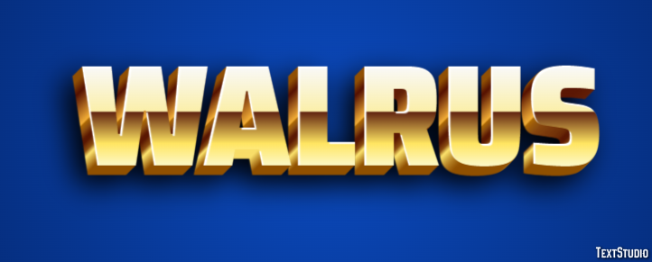 Walrus Text Effect
