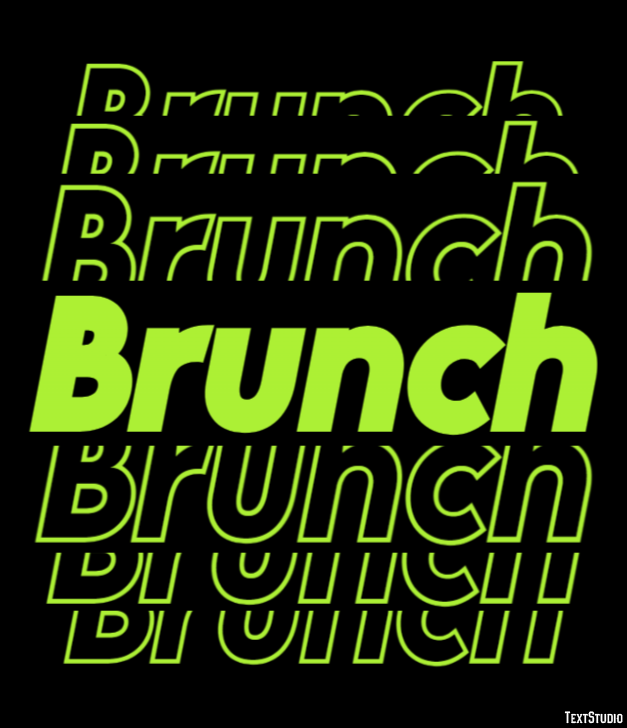 Brunch Effet de texte