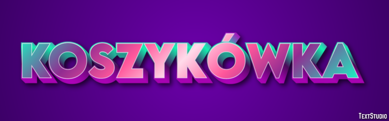 Koszykówka Efeito do texto