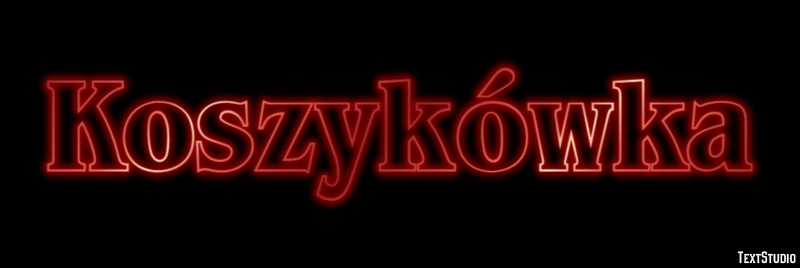 Koszykówka Efeito de texto