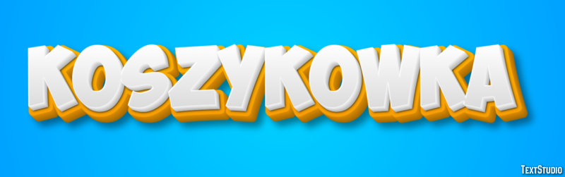 Koszykówka Efeito de texto