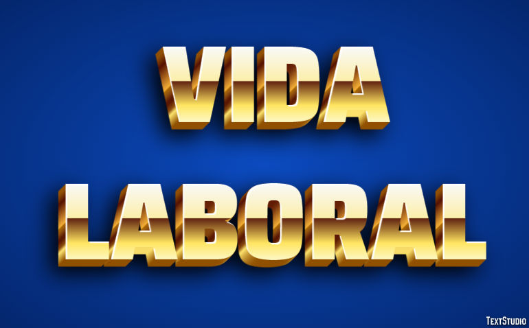 Vida Laboral Efeito de texto
