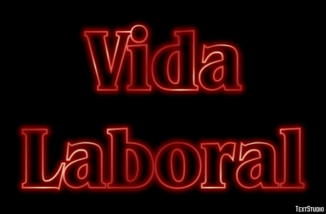 Vida Laboral Efeito de texto