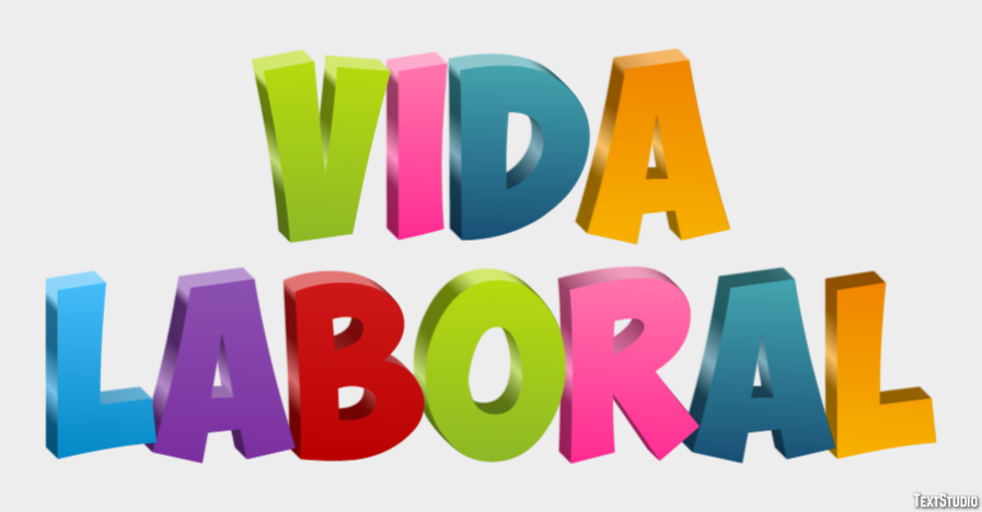 Vida Laboral Efeito de texto