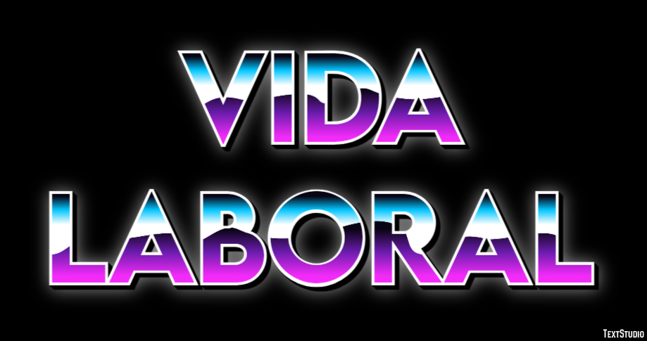 Vida Laboral Efeito de texto