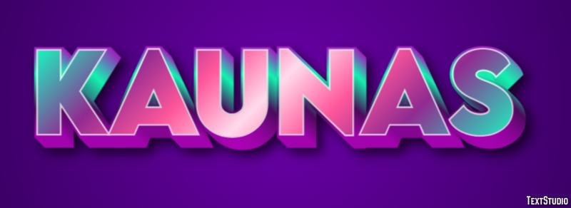 Kaunas Effetto testo