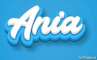 Ania Текстовый эффект