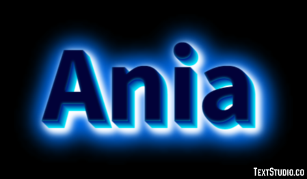 Ania Текстовый эффект