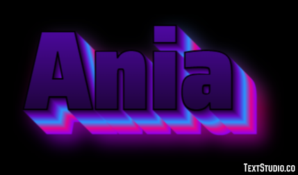 Ania Эффект текста