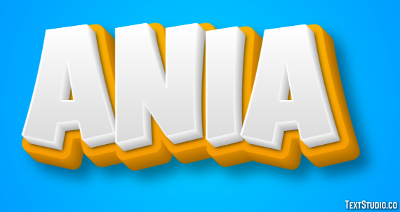 Ania Эффект текста