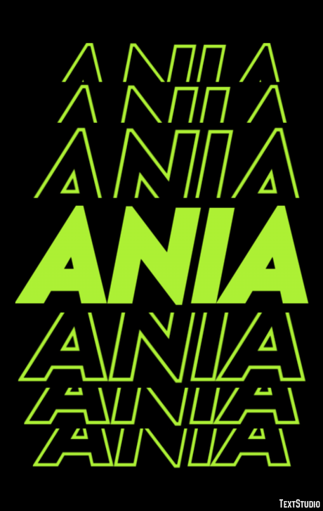 Ania Текстовый эффект