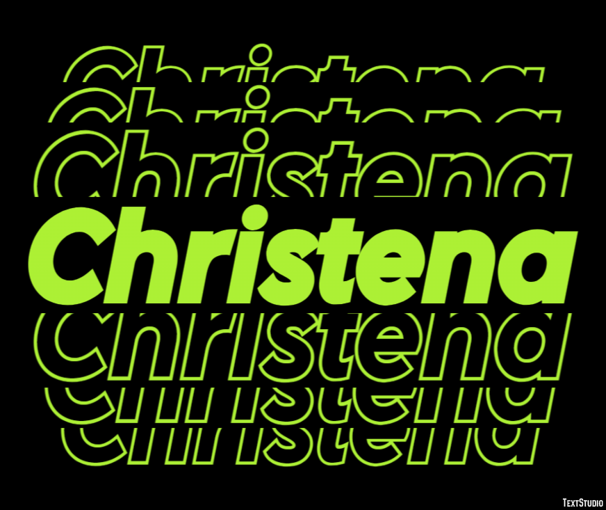 Christena Text effect