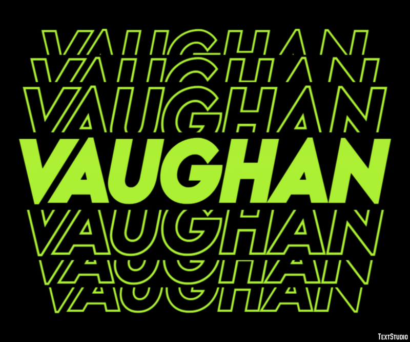 Vaughan Efekt tekstowy
