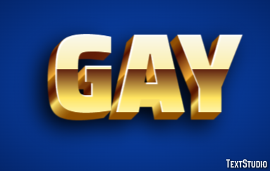 Gay Efeito de texto
