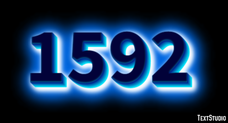 1592 Tekst Effect