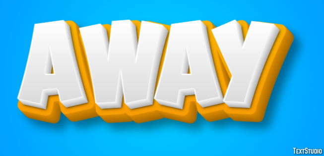 Away Text effect