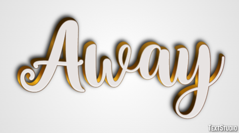Away Texteffekt