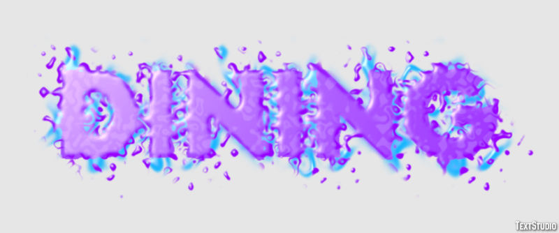 Dining Text Effect
