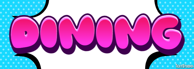 Dining Text Effect